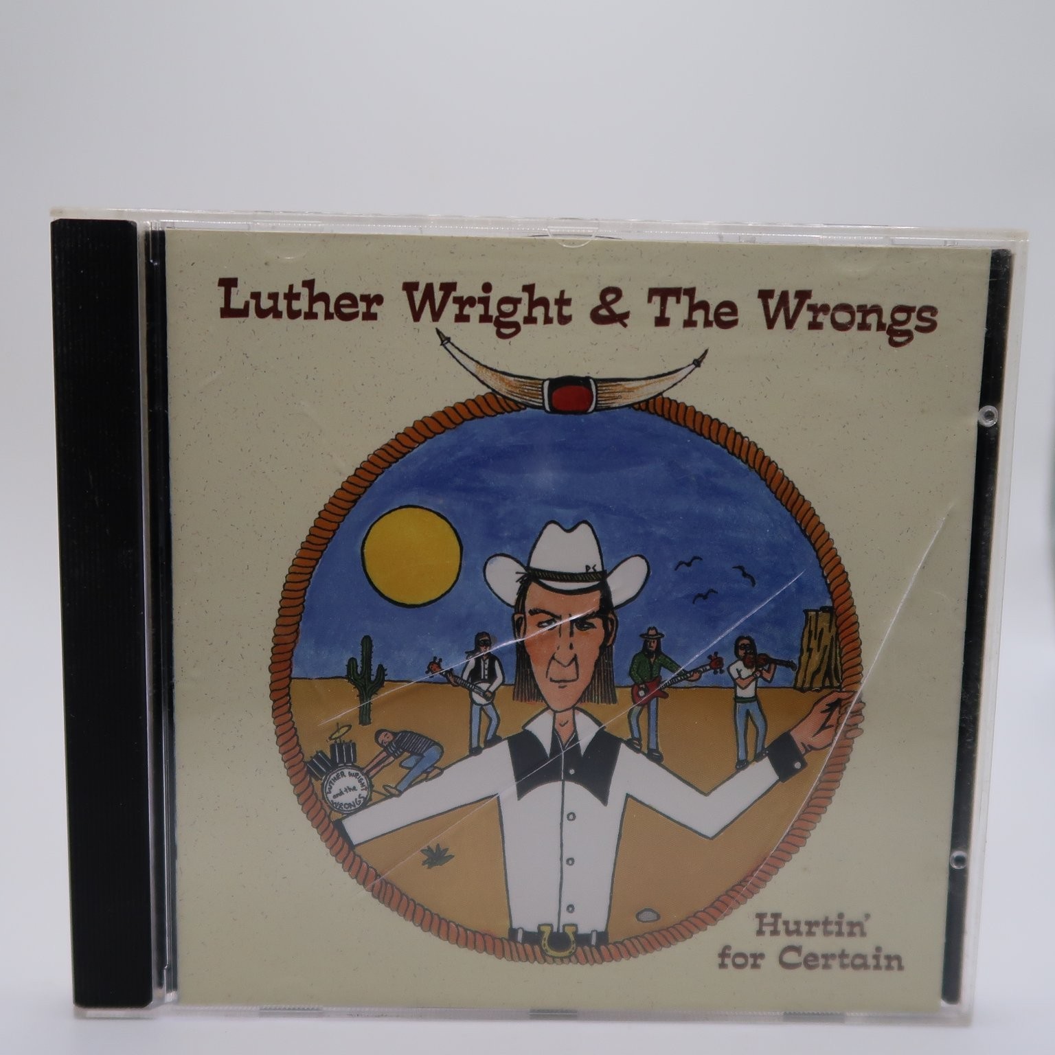 Luther Wright & The Wrongs - Hurtin\' for Certain CD 1997 Country Folk Snake Eye