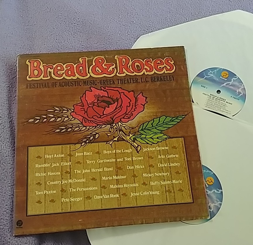 Bread & Roses Festival of Acoustic Music, 1979 , 2LP, F-79009 Promo, Very Good