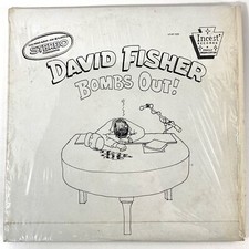 David Fisher Bombs Out 1981 LP Signed Live Comedy Vinyl Incest Records ST 1025 picture