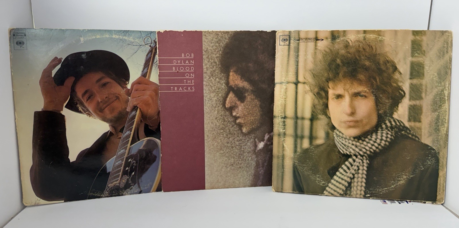 3 Vintage Bob Dylan Vinyl Record Albums