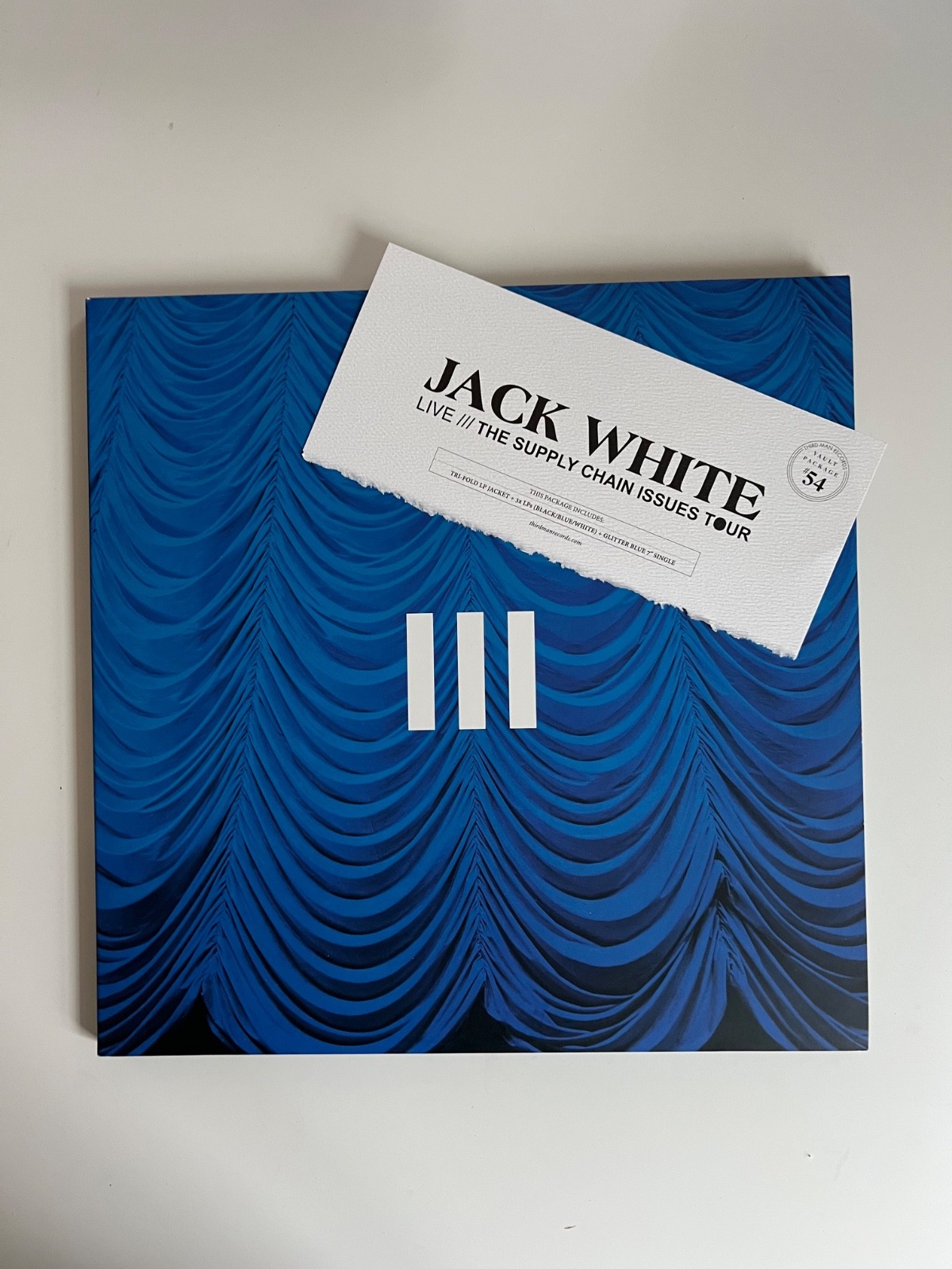 Jack White TMR Vault #54 The Supply Chain Issues Tour 3xLP + 7” Vinyl