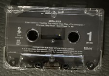 Metallica Enter Sandman Cassette Tape - Great Condition - 1st Ed. No Font Cover picture