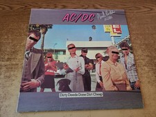 hand signed phil rudd 1980s VG+ COVER AND VG- RECORD   AC/DC Dirty Deeds LP33 picture