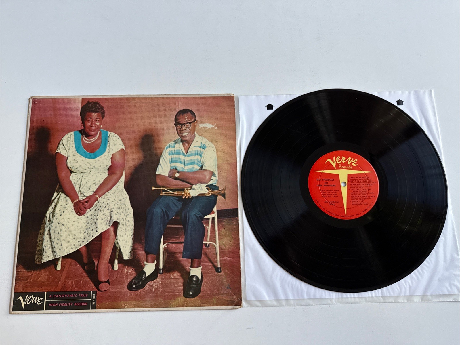 Ella Fitzgerald & Louis Armstrong - Ella & Louis LP - Verve - MG V-4003 Mono DG