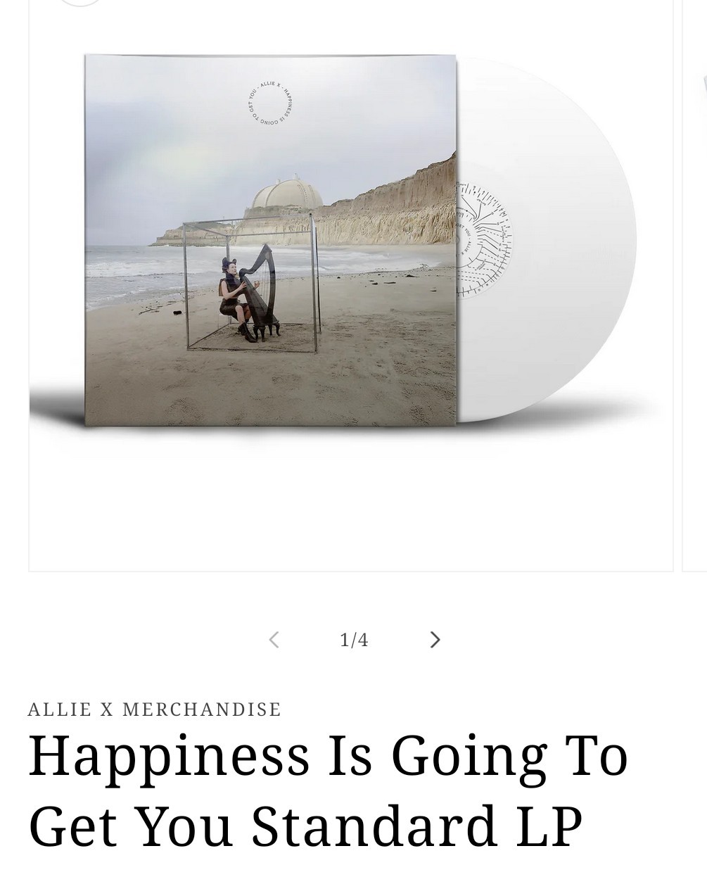 Allie X Happiness is Going to Get You Vinyl White record