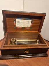 Vintage Reuge Saint Croix Music Box Switzerland Ch 6/41 6 Songs Not Working picture