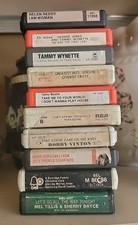 Vintage Country Music 8 Track Tape Lot of 10 Tammy Wynette  George Jones/others picture