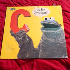 Sesame Street C... Is for Cookie LP Black Vinyl Record CTW 22058 5/8 SEALED picture