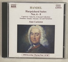 George Frideric Handel Harpsichord Suites Nos. 6-8 CD Alan Cuckston picture
