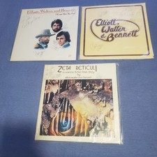 Elliott Walter And Bennett Autographed Vinyl Record Lot Zeta Reticuli And More picture