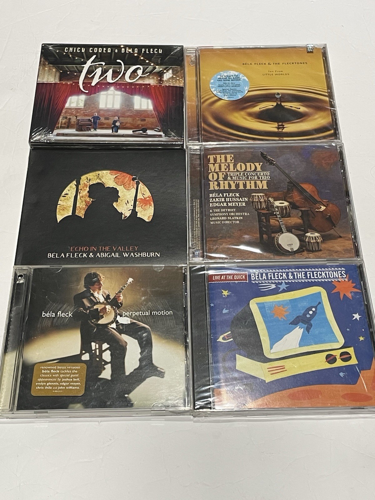 Bela Fleck CD Collection Lot of 6 Flecktones Two Echo In The Valley Jazz Banjo