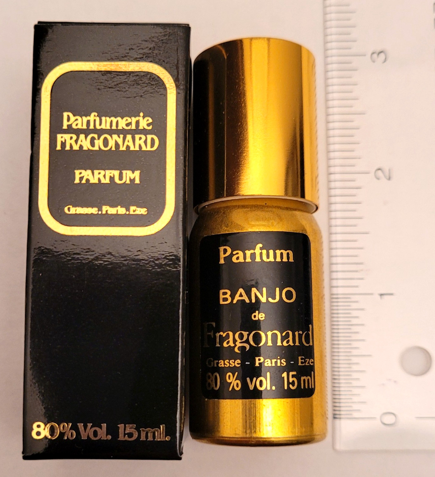 Vintage Fragonard Banjo Pure Parfum 15ml 0.5 oz Fragrance Spray Bottle Boxed