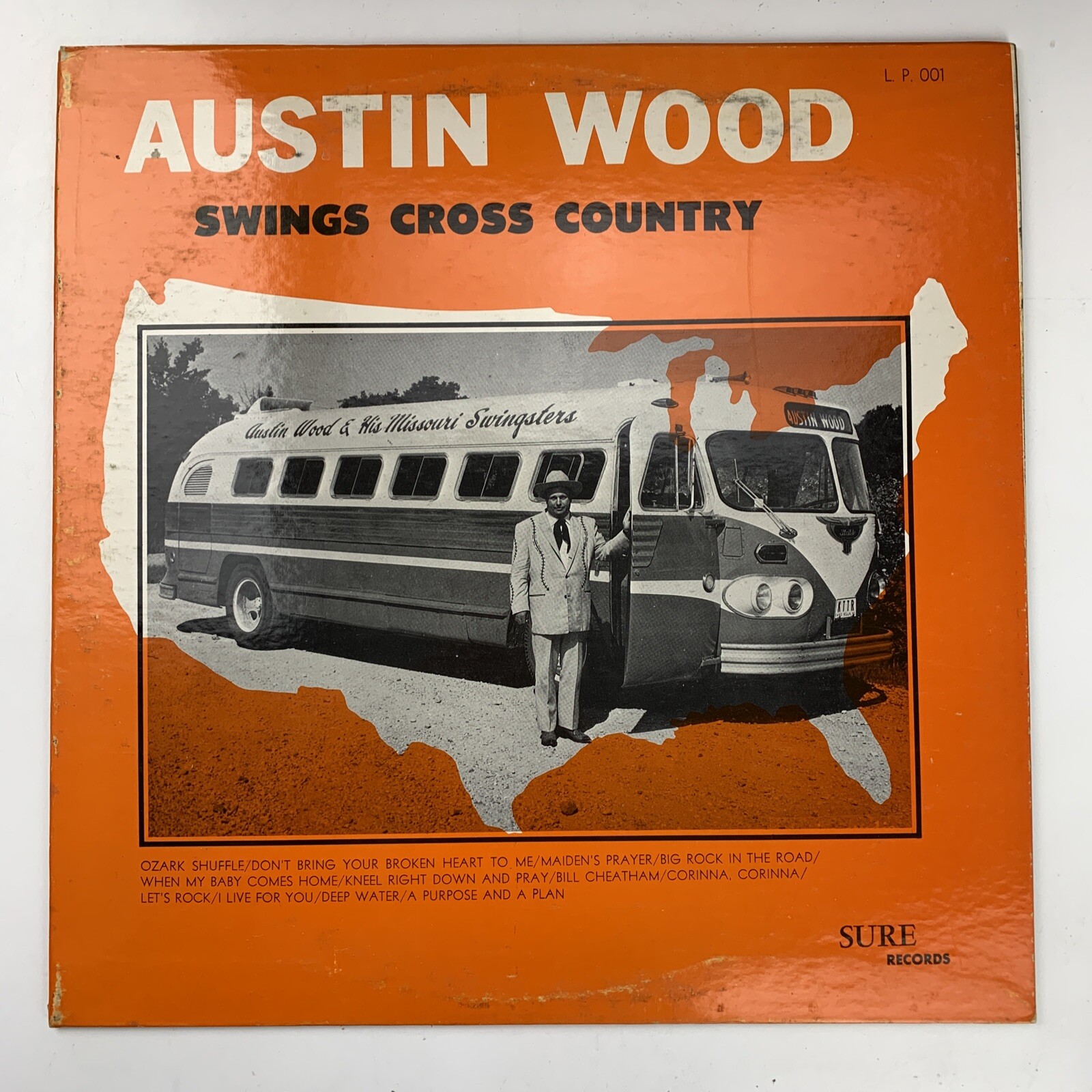 Austin Wood Swings Cross Country LP Record Album Vinyl