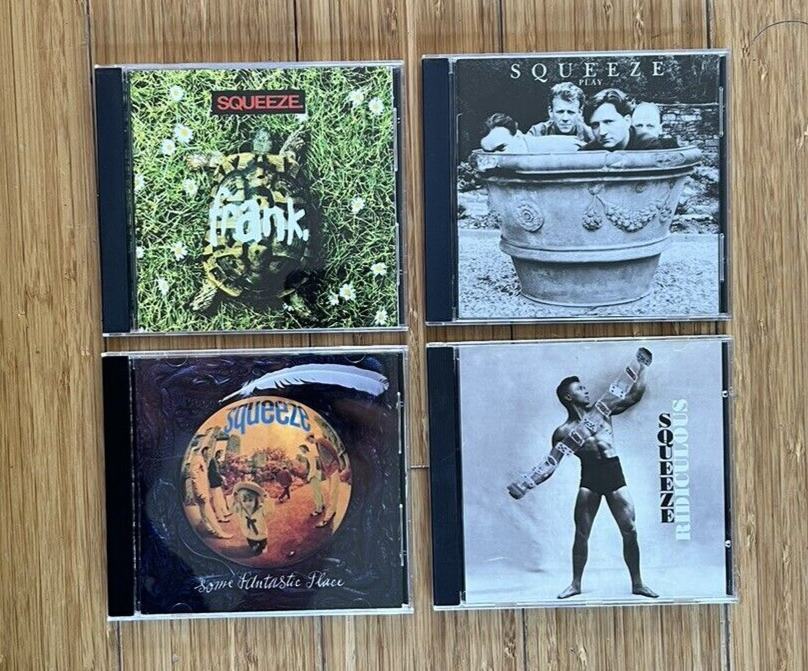 SQUEEZE • 4 CD Lot US Edition • Frank • Play • Some Fantastic Place • Ridiculous