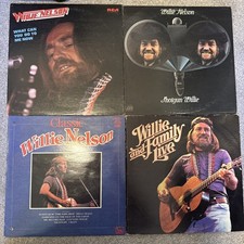 Vintage Willie Nelson Vinyl 4 LPs Country Music Live Recording 12” Black Vinyl picture