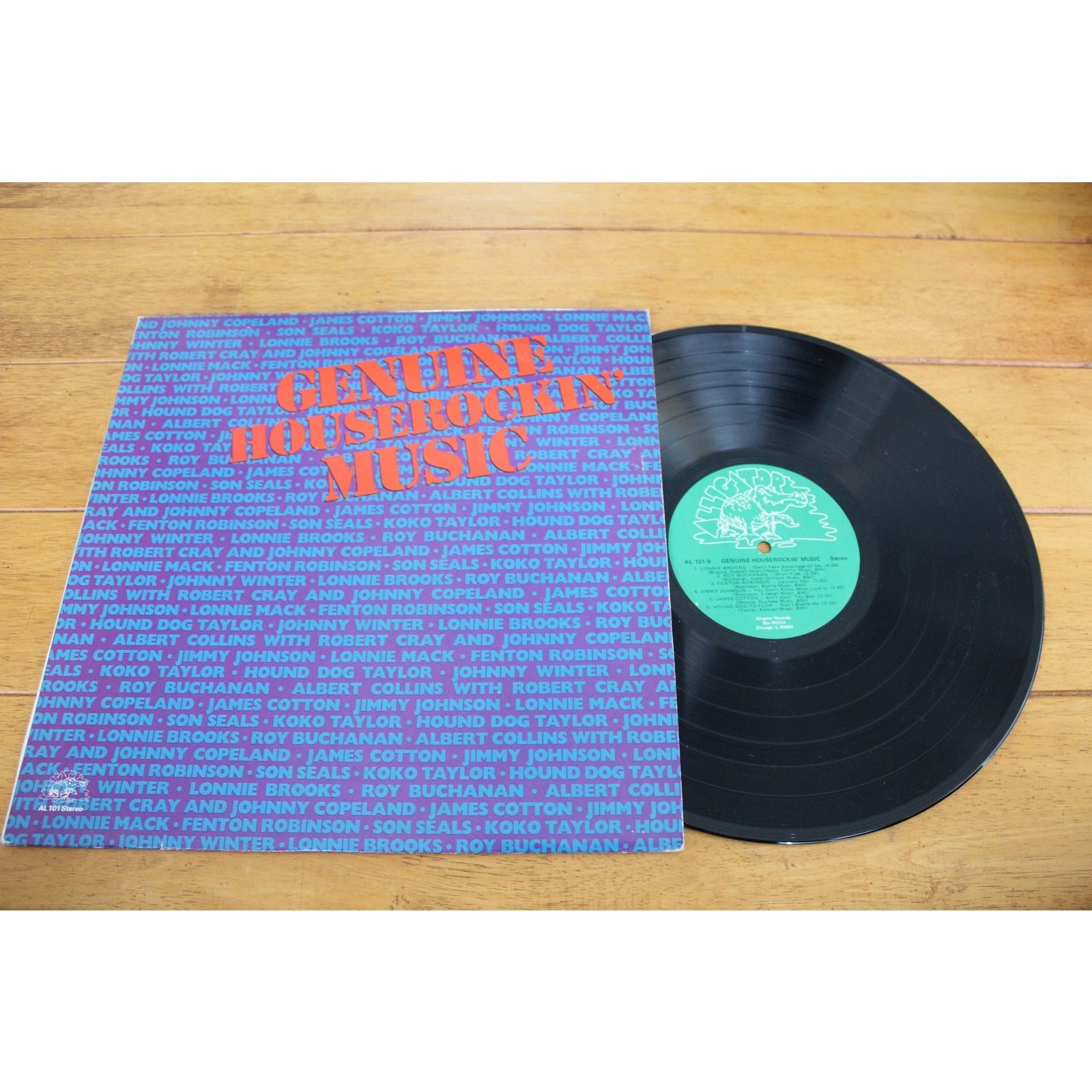 Vintage Genuine Houserockin\' Music Various Artists Black Vinyl LP 12\