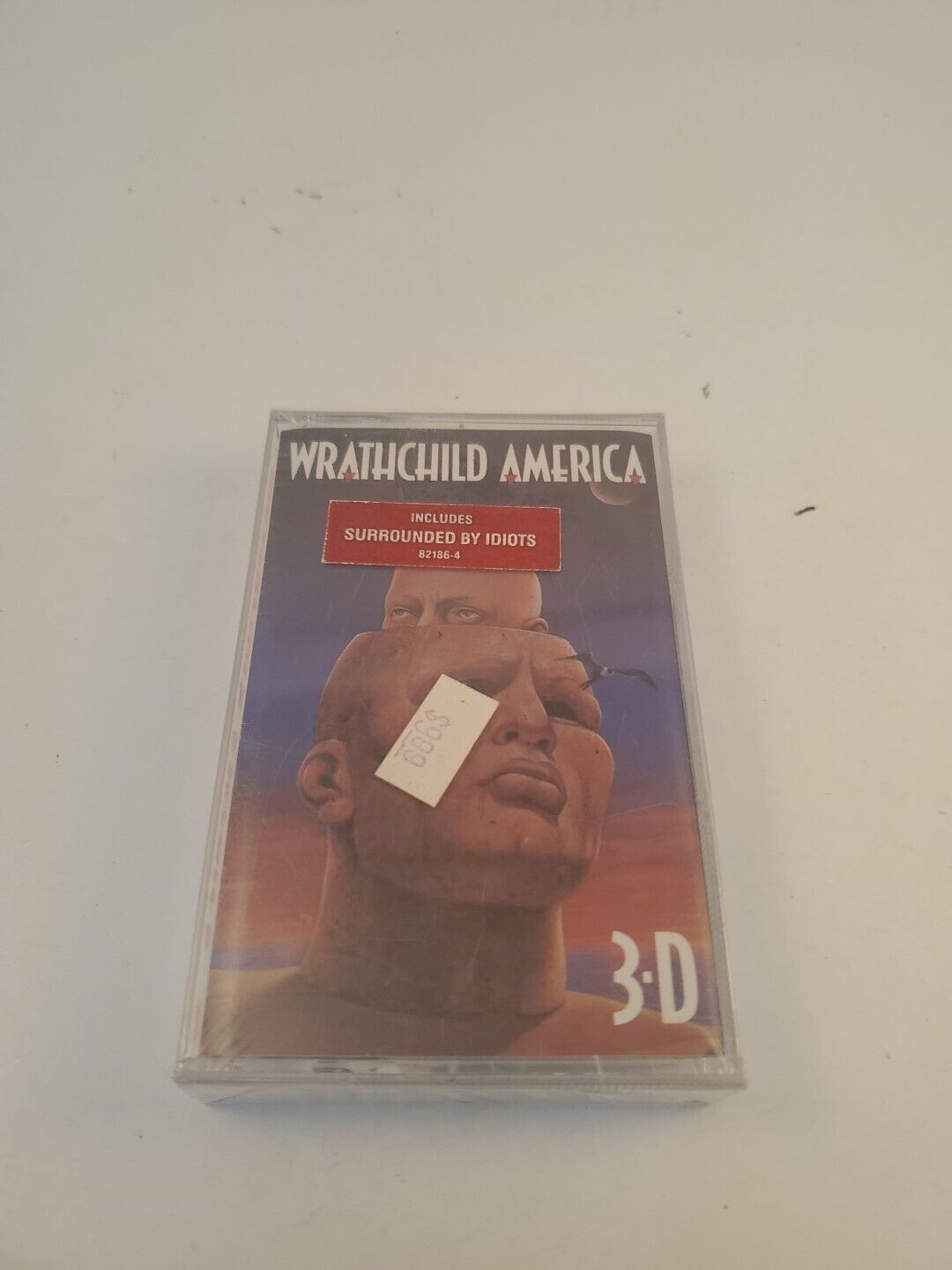 Wrathchild America 3D 3-D Cassette Tape 1991 Atlantic Sealed Nos Hype Sticker