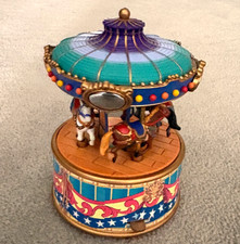 Vintage Enesco Wind-up Merry Go-Round Music Box from mid 1990s picture