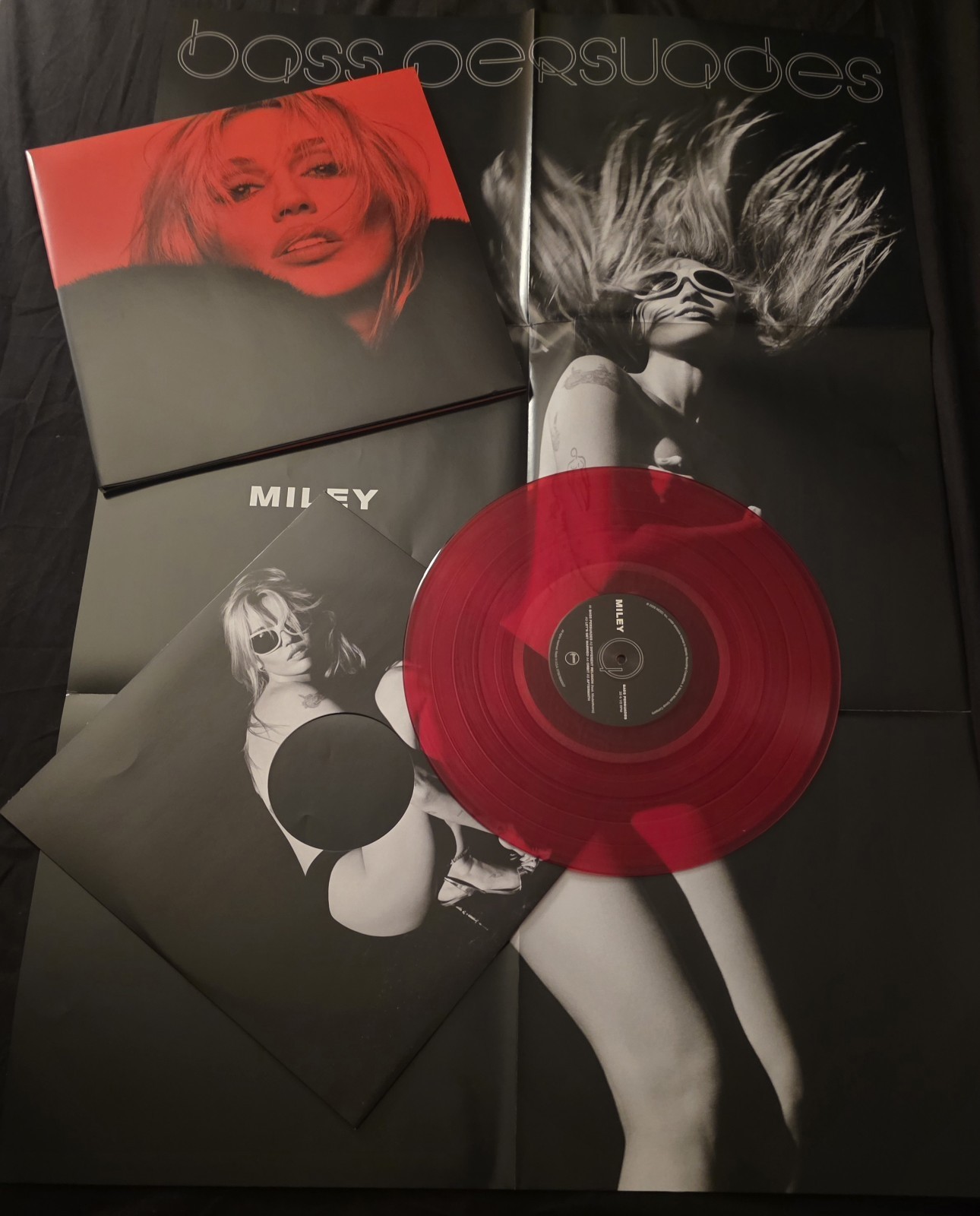MILEY CYRUS - Bass Persuades Ruby Vinyl (Store Exclusive) Limited IN HAND