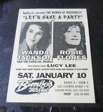 Vintage Handbill Wanda Jackson Bimbo*s 365 Club San Francisco picture