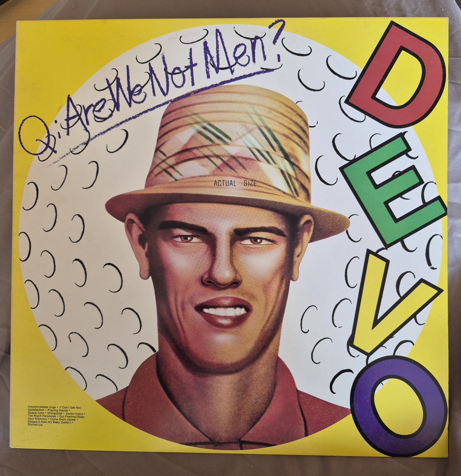 DEVO Are We Not Men? 1978 Warner BSK 3239 Vinyl LP Vintage Record 