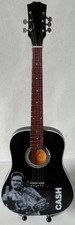 Johnny Cash - Cash (V2) Miniature Wooden 1:4 Scale Guitar With Stand (New/Box) picture