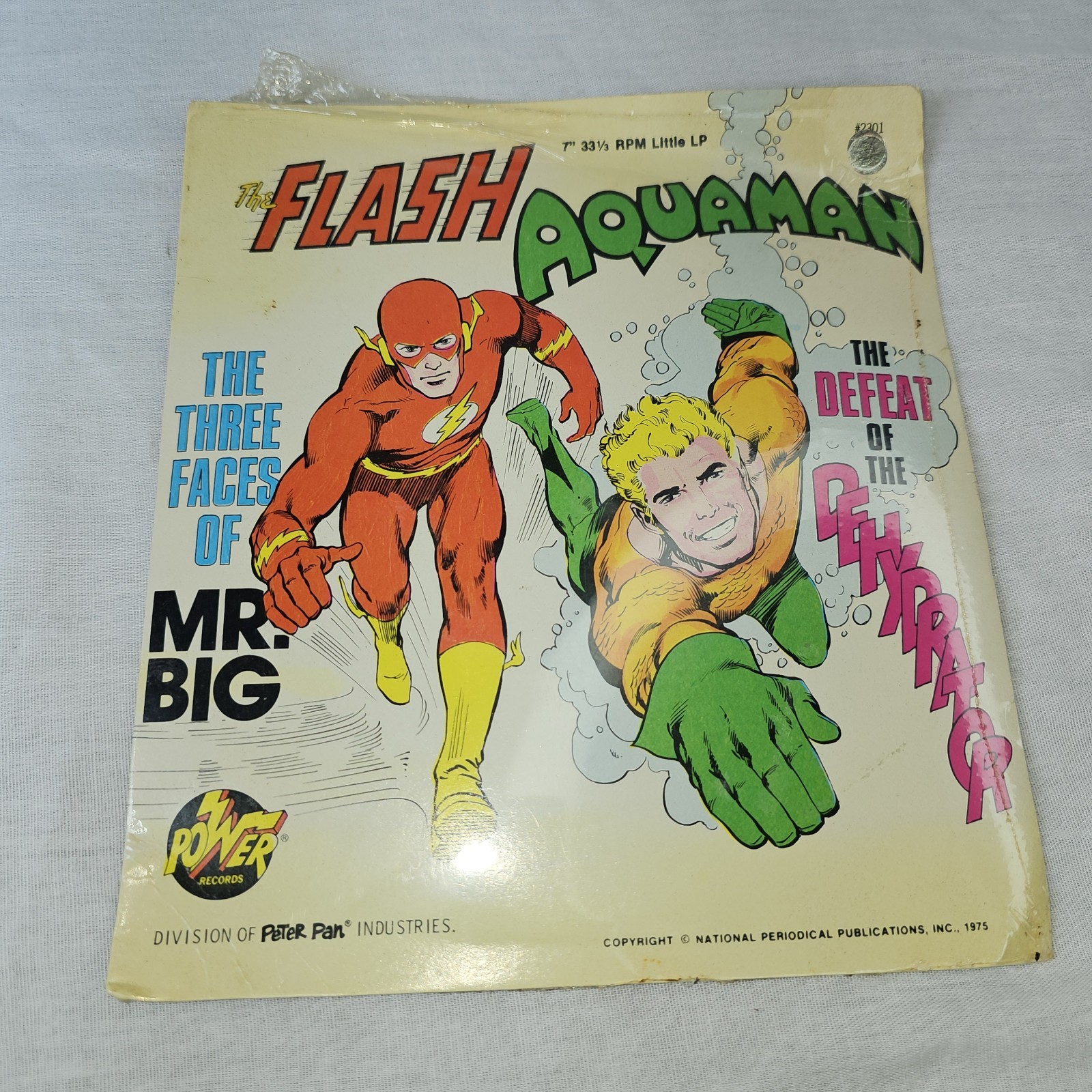 FLASH AQUAMAN Power Records 3 Faces of Mr. Big/Defeat of the Dehydrator 7