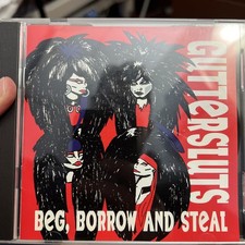 GUTTERSLUTS Beg Borrow and Steal cd MOTLEY CRUE Alleycat Scratch HEART THROB MOB picture