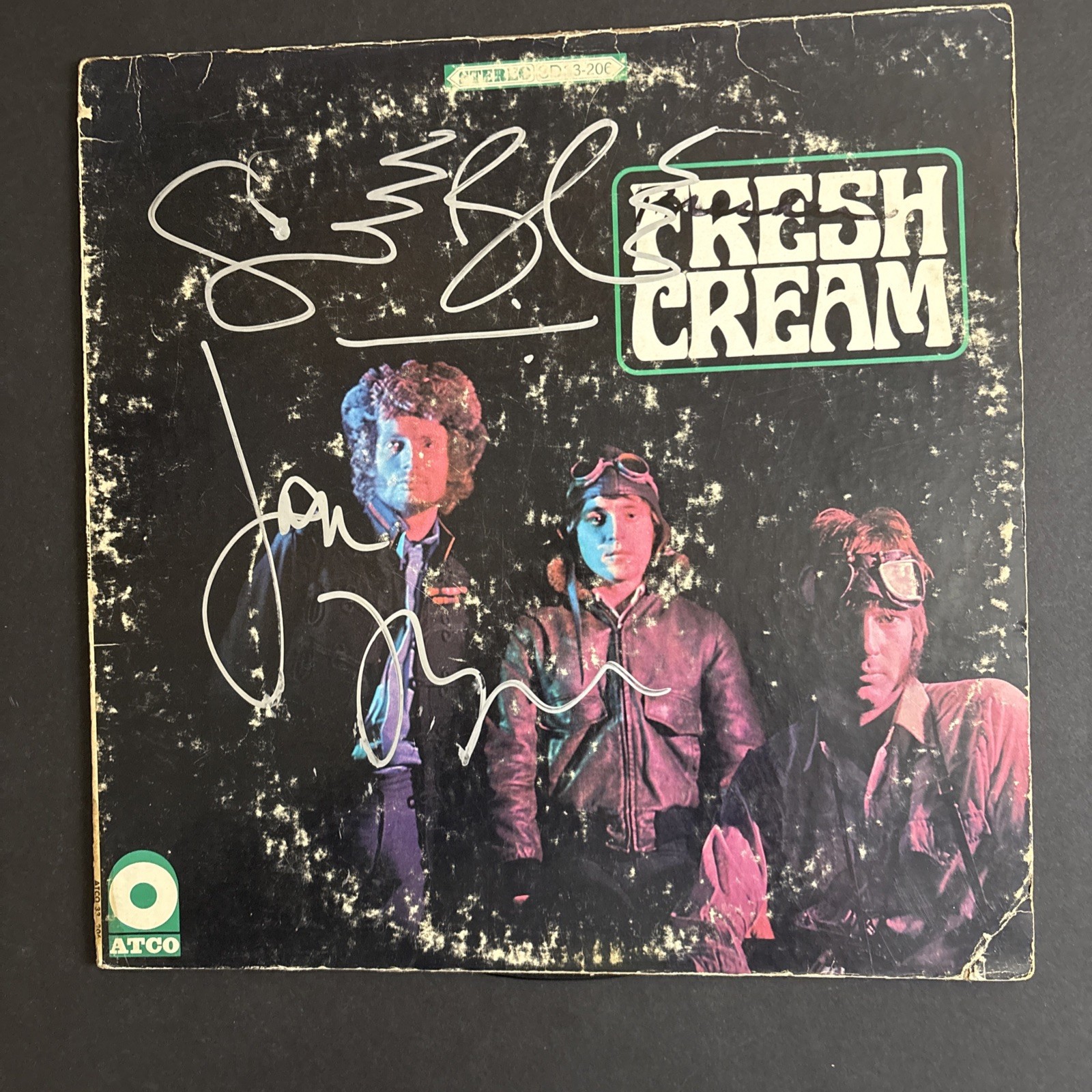 CREAM Fresh Cream VINYL LP Jack Bruce & Ginger Baker Autographed SIGNED