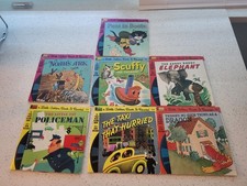 Vintage Little Golden Book Record Lot (7) Read and Hear, VG picture