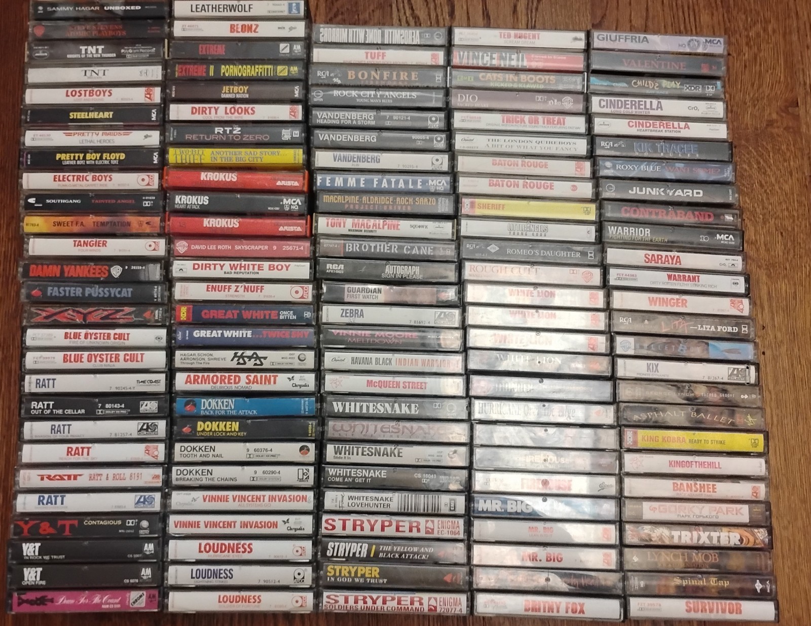Huge Lot Of 131 Hair Metal Hard Rock Glam Cassettes 80s 90s