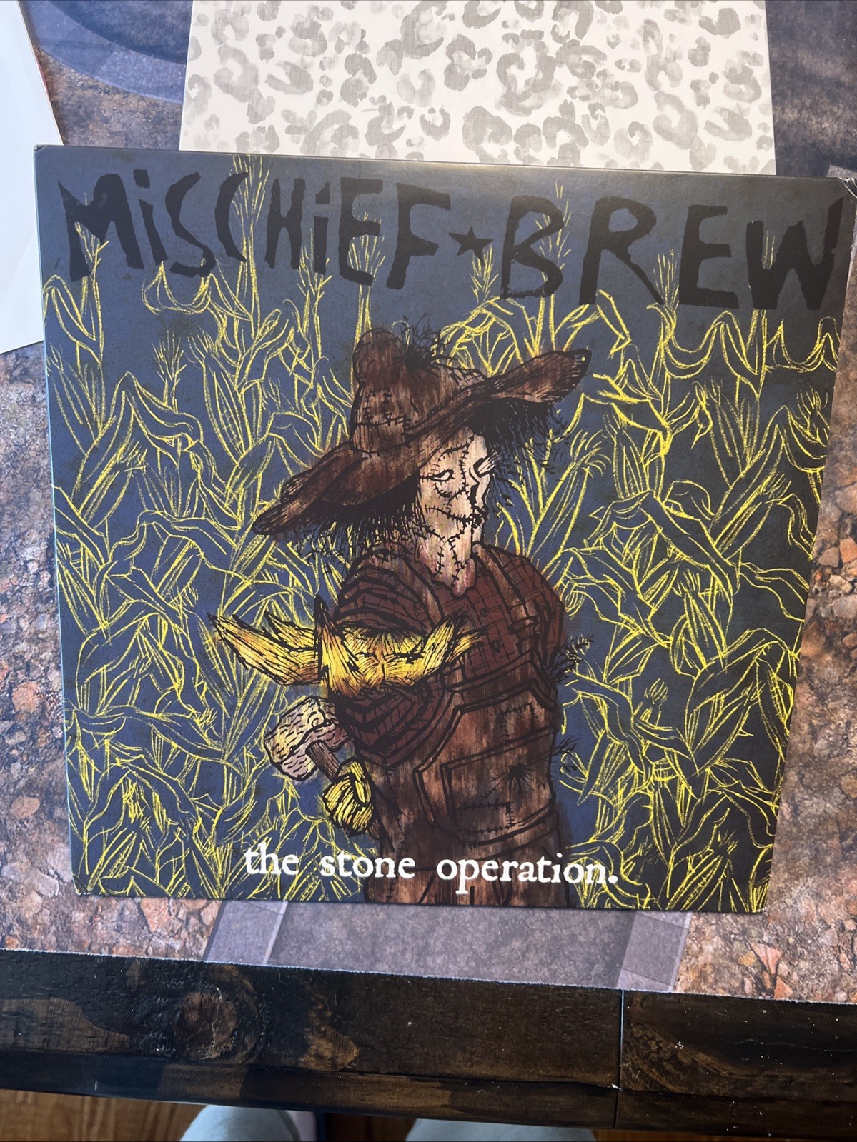 MISCHIEF BREW The Stone Operation Vinyl Record LP Folk Punk Purple/green