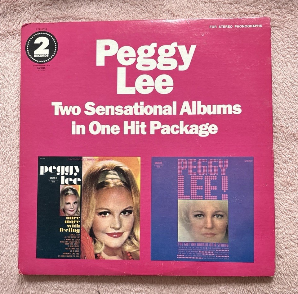 PEGGY LEE two sensational albums in one hit package ( jazz ) 2lp - SEALED NEW - 