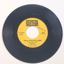 The Apollas You're absolutely right/Lock me in your heart 45 RPM 7
