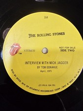 RARE 1971 Rolling Stones Mick Jagger Tom Donahue Promo Interview LP... picture