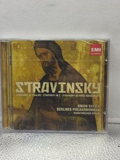 RARE Simon Rattle Stravinsky Symphony of Psalms Symphony in C Three Movements CD picture