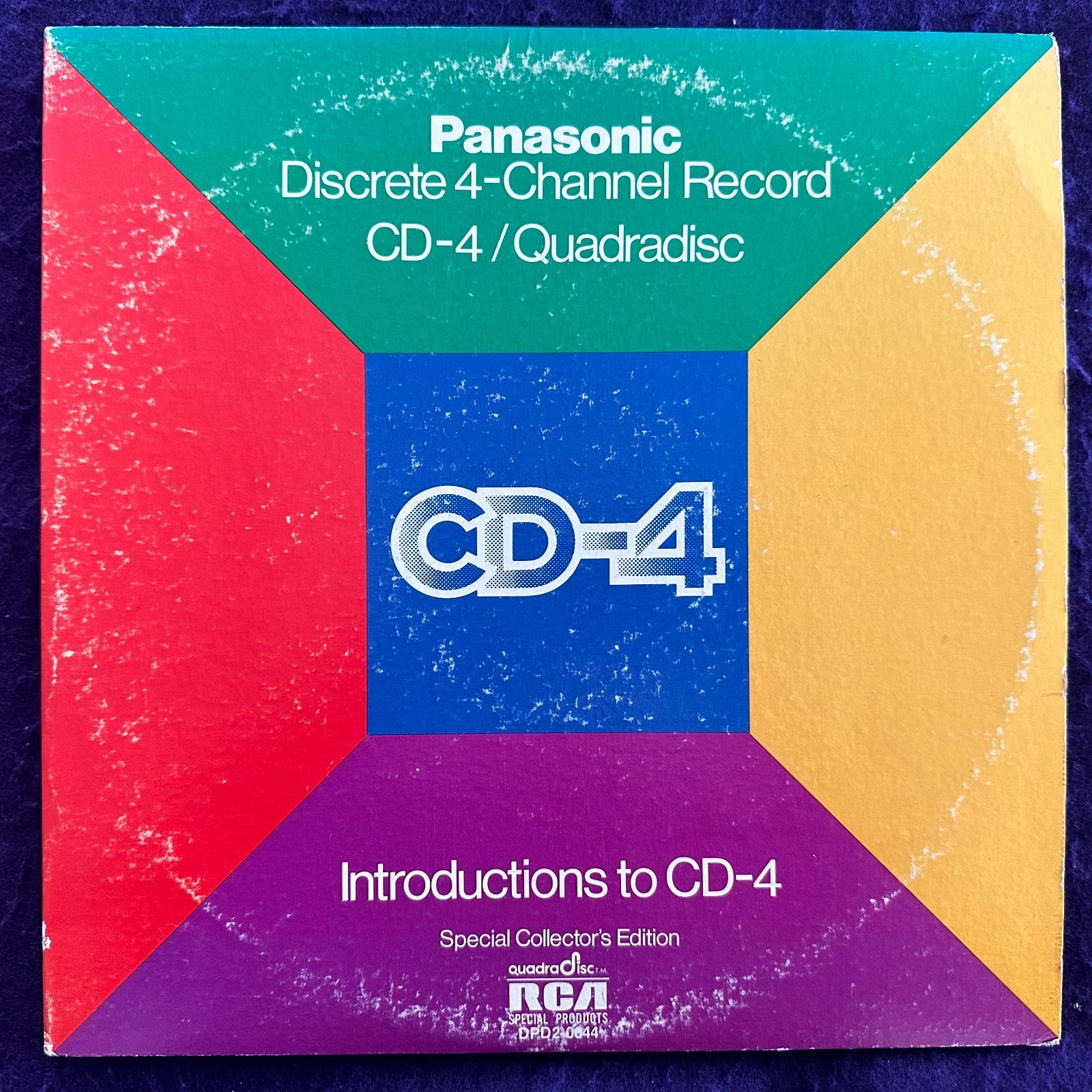 PANASONIC DISCRETE 4-CHANNEL RECORD Introductions CD-4 QUADRADISC RCA DPD2-0044