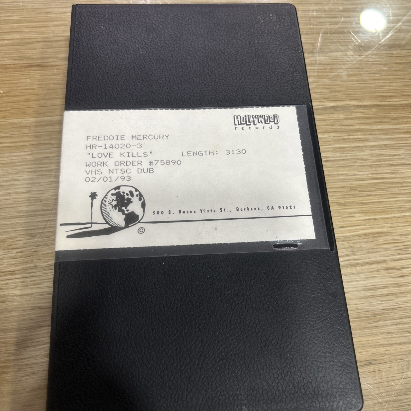 QUEEN FREDDIE MERCURY - RARE LOVE KILLS OFFICIAL VHS HOLLYWOOD RECORDS PROMO 