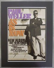 Paul Weller As Is Now Promo Original Album Advert Mounted 14x11 Inches picture