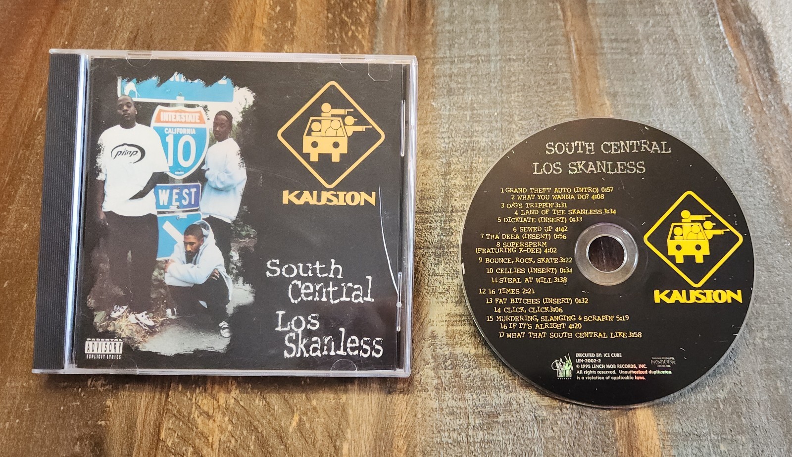 Kausion South Central Los Skanless CD 1995 Ice Cube Rare Original 1st Print