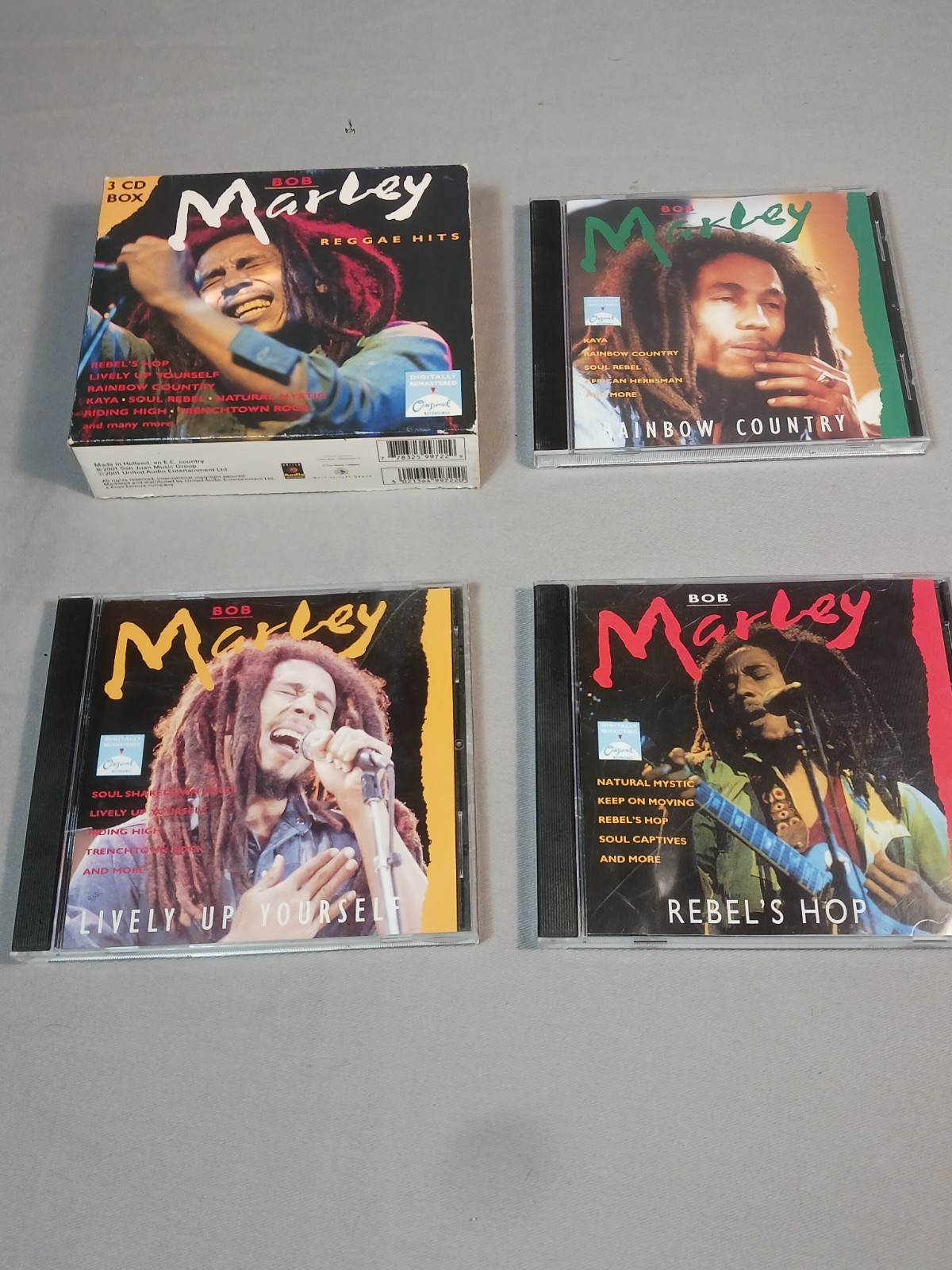Bob Marley Reggae Hits 3-CD Box Set Digitally Remastered 2001 Original Recording
