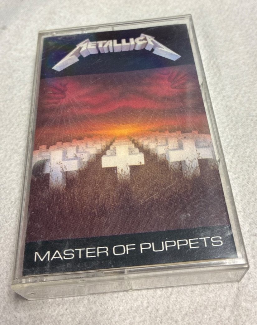 Metallica Master Of Puppets Cassette Tape / 1986 Elektra / Vintage Rock Metal