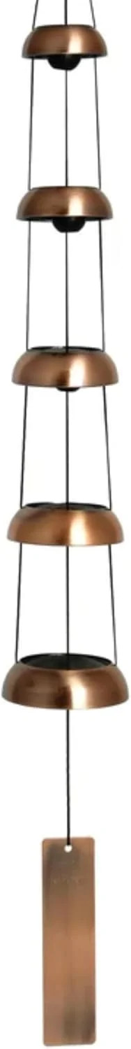 Signature Collection, Woodstock Temple Bells, Quintet (32\'\') Copper, Wind Bells
