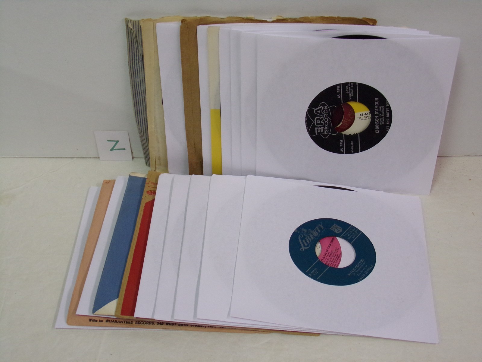 Early Rock Lot of 20 - 45 RPM Records