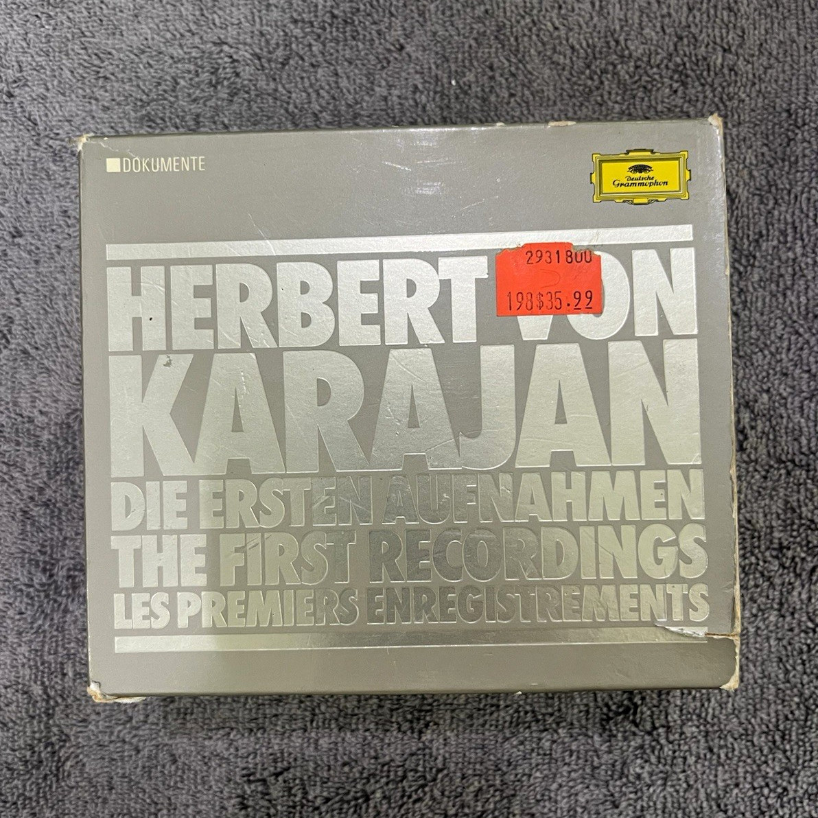 Herbert von Karajan Die Ersten Aufnahmen 6 CD Box Set Mono DG 423 525-2