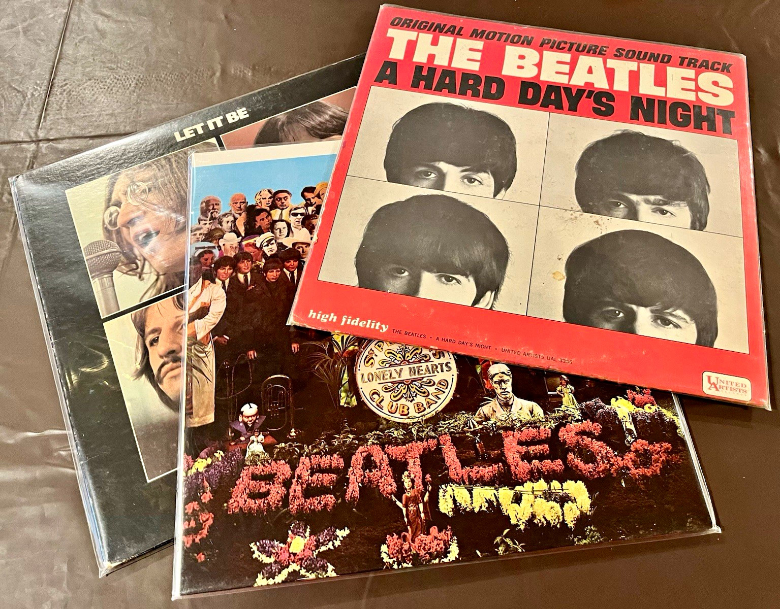 Lot of 3 Beatles original 12” Vinyl See Description & Photos for Detay