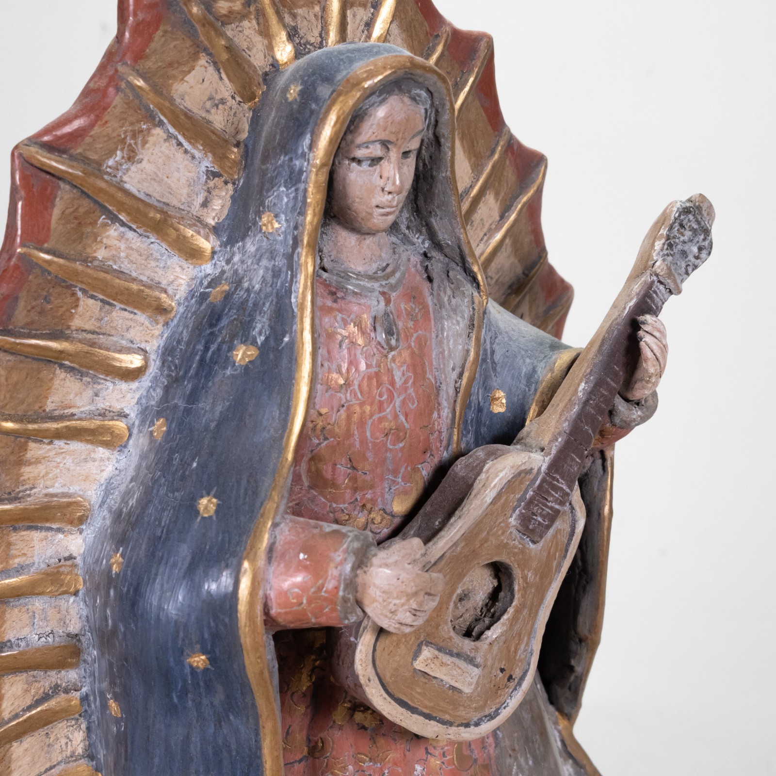 Martín Ibarra Morales - Vintage Mexican Guadalupe with Guitar Pottery
