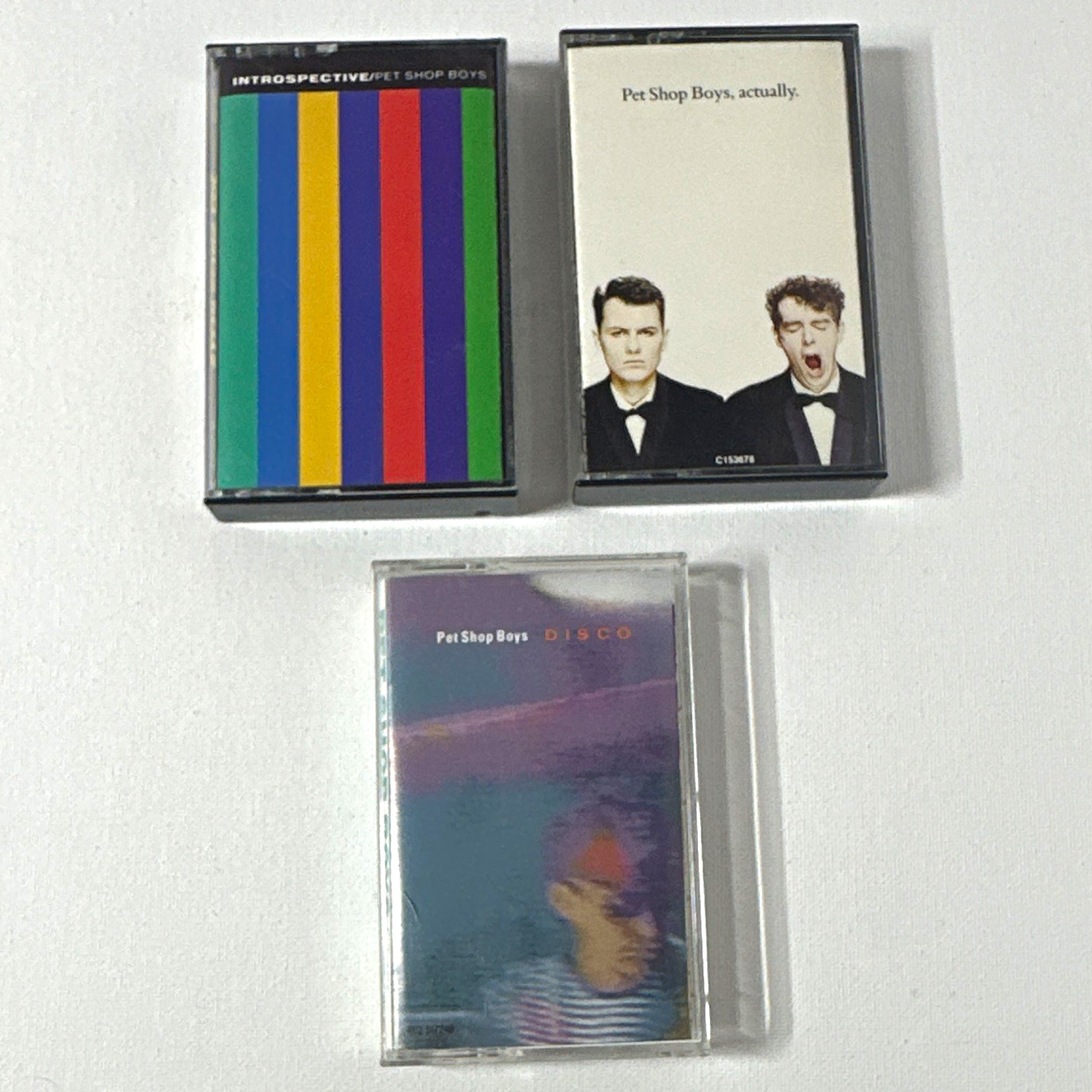 Pet Shop Boys Lot of 3 Cassettes Actually,Disco, Introspective 