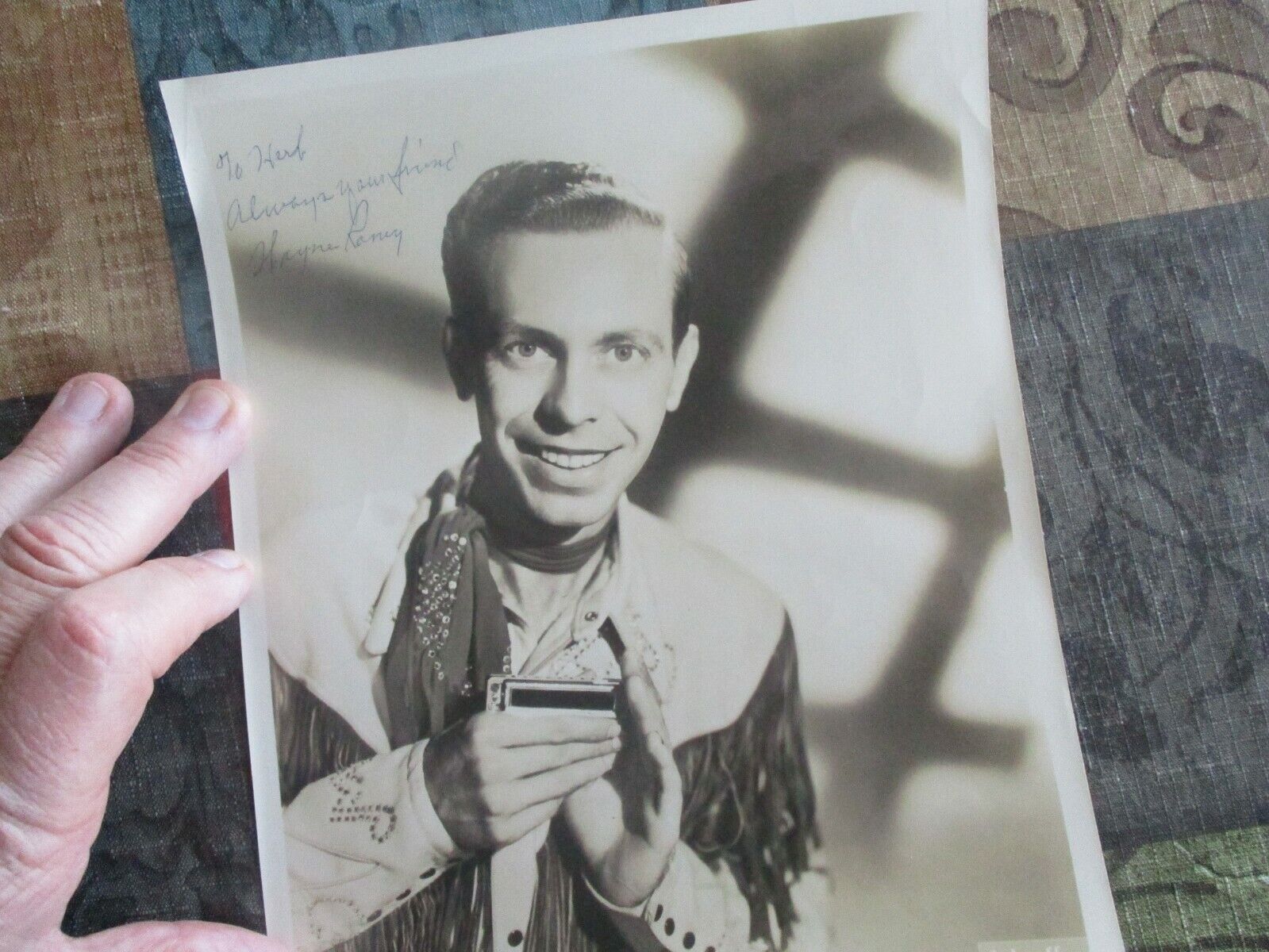 1952 Wayne Raney (Country Signer,Harmonica Player) Signed Hollywood Photograph
