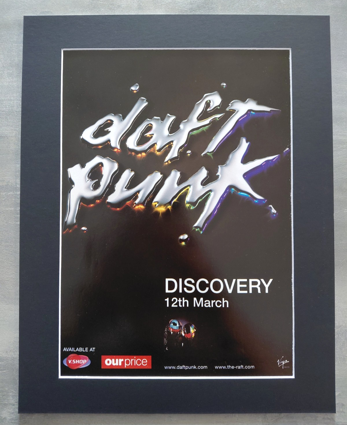 Daft Punk Discovery Promo Original Album Advert Mounted 14x11 Inches
